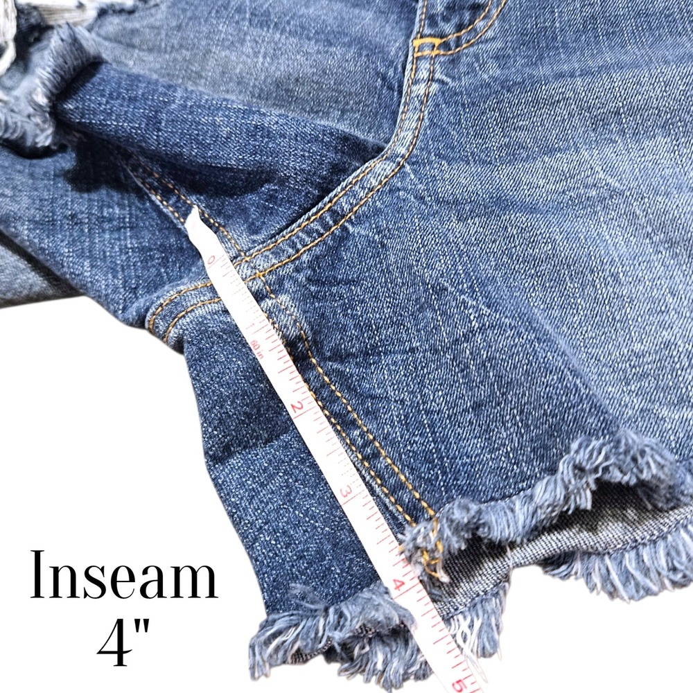 Abercrombie Kids 17/18 Distressed Denim Shorts Adjustable Waist Size 17/18 - Picture 6 of 9